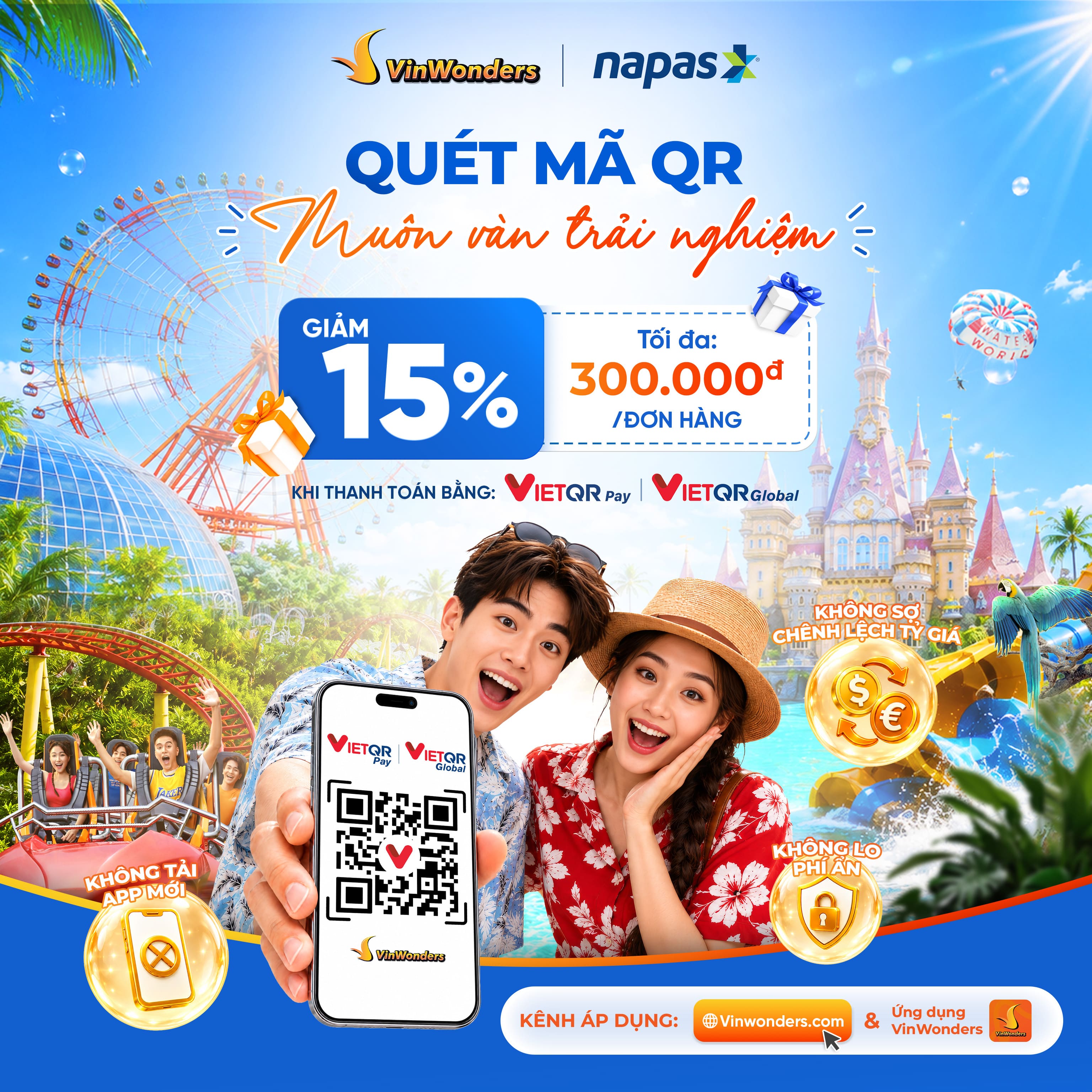 đặt vé VinWonders và nhận ưu đãi